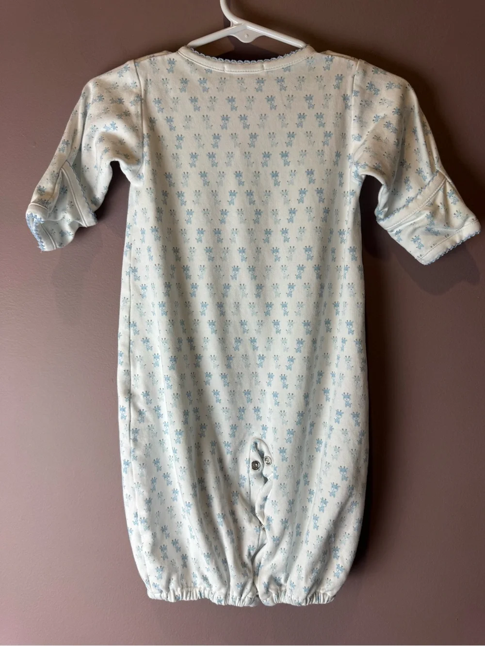 Kissy Kissy Blue Giraffe Convertible Sleep Gown SM